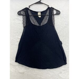 Free People Tied to You cami tank top lace boho tank size large